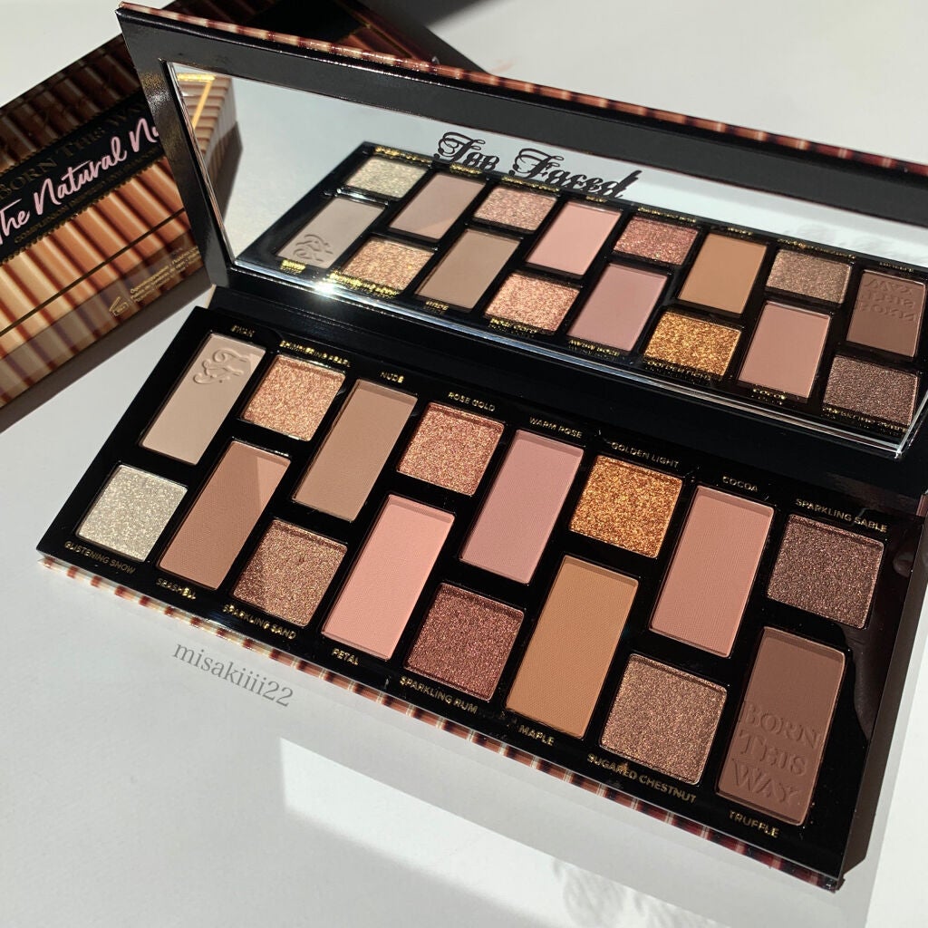 ボーン ディス ウェイ ザ ナチュラル ヌード アイシャドウ パレット/Too Faced/アイシャドウパレットを使ったクチコミ(2枚目)