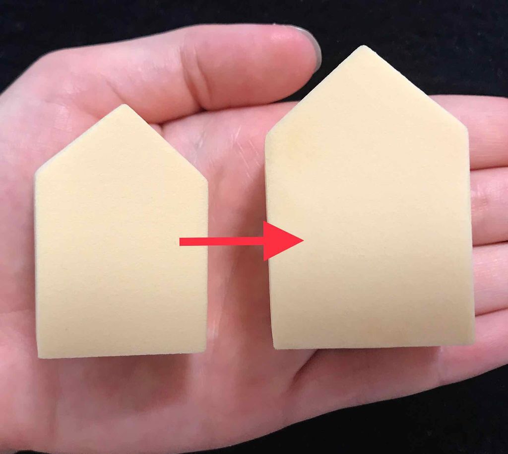 ジェリータッチスポンジ ハウス型/ロージーローザ/パフ・スポンジを使ったクチコミ(2枚目)