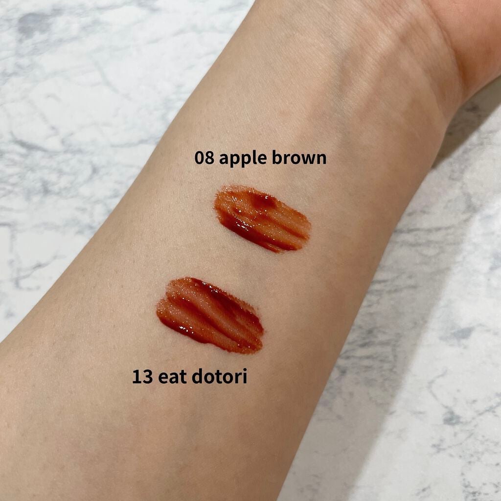 ジューシーラスティングティント/rom&nd/リップティントを使ったクチコミ(2枚目)