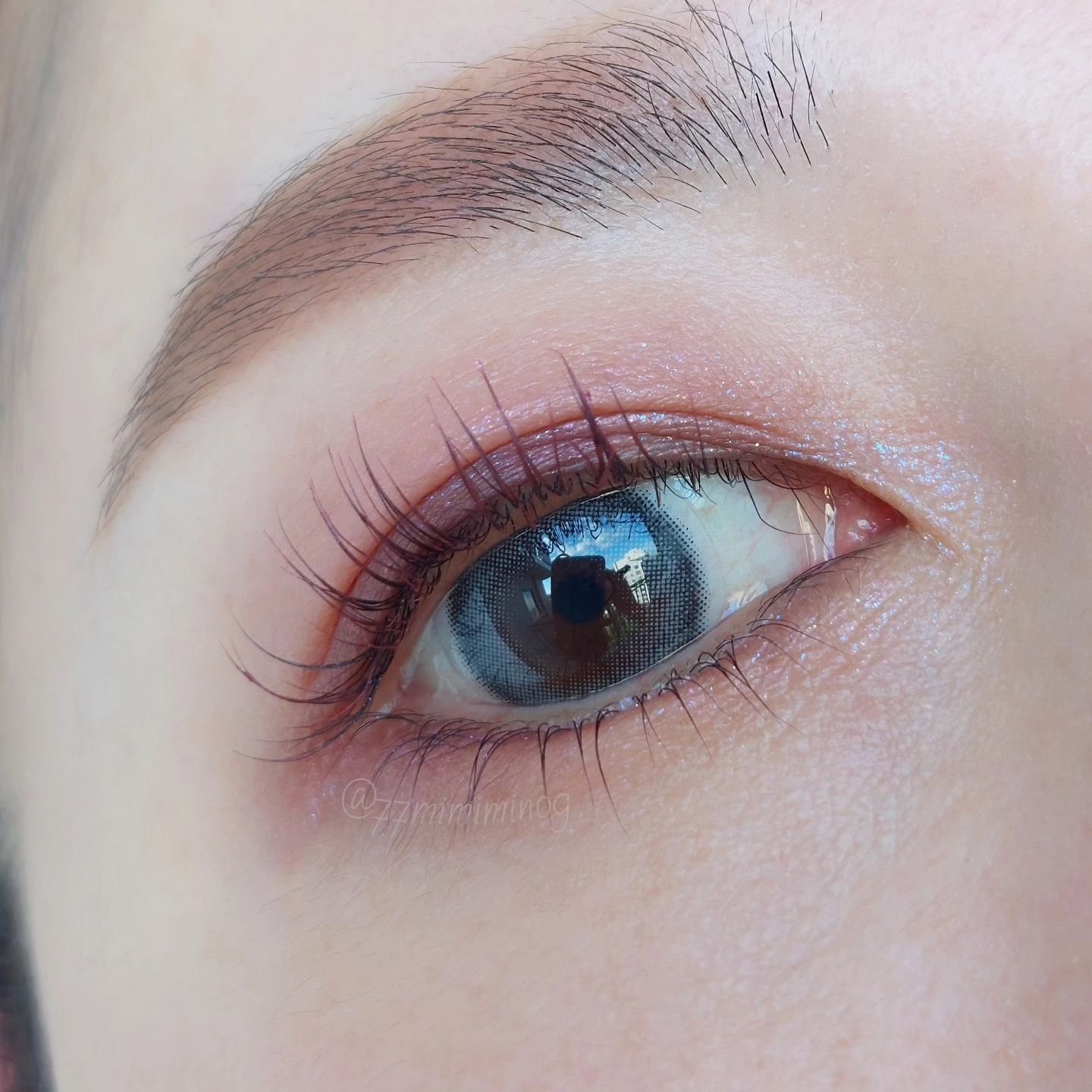 ViVi Ring 1Month グレー/OLENS/カラーコンタクトレンズを使ったクチコミ（3枚目）