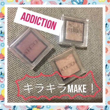 大好きなADDICTIONでメイク！！

今日使用したのはロンドンロジー、リゴレット、マリアージュ！

上まぶたにロンドンロジーを単色塗りでぼかしながら

下瞼にはリゴレットとマリアージュを！


ブレ