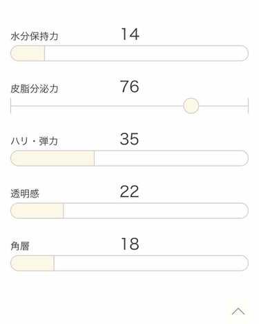 IPSA スキンクリアアップローション 1のクチコミ「イプサのお肌診断に行ってきました！

水分保持力14
皮脂分泌力76
ハリ弾力35
透明感22.....」（2枚目）