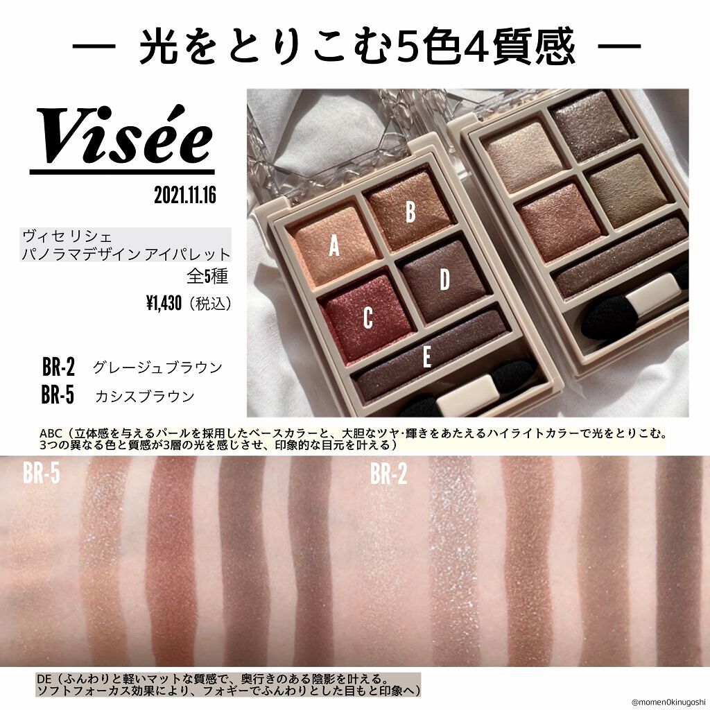 パノラマデザイン アイパレット/Visée/アイシャドウパレットを使ったクチコミ(2枚目)