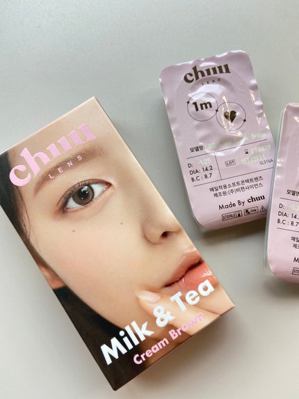 cloud pudding pink brown/chuu LENS/カラーコンタクトレンズを使ったクチコミ(5枚目)