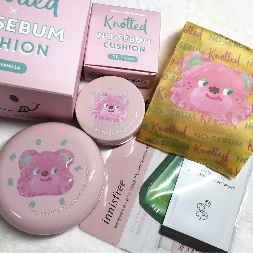 ノーセバム パウダー クッション/innisfree/クッションファンデーションを使ったクチコミ（2枚目）