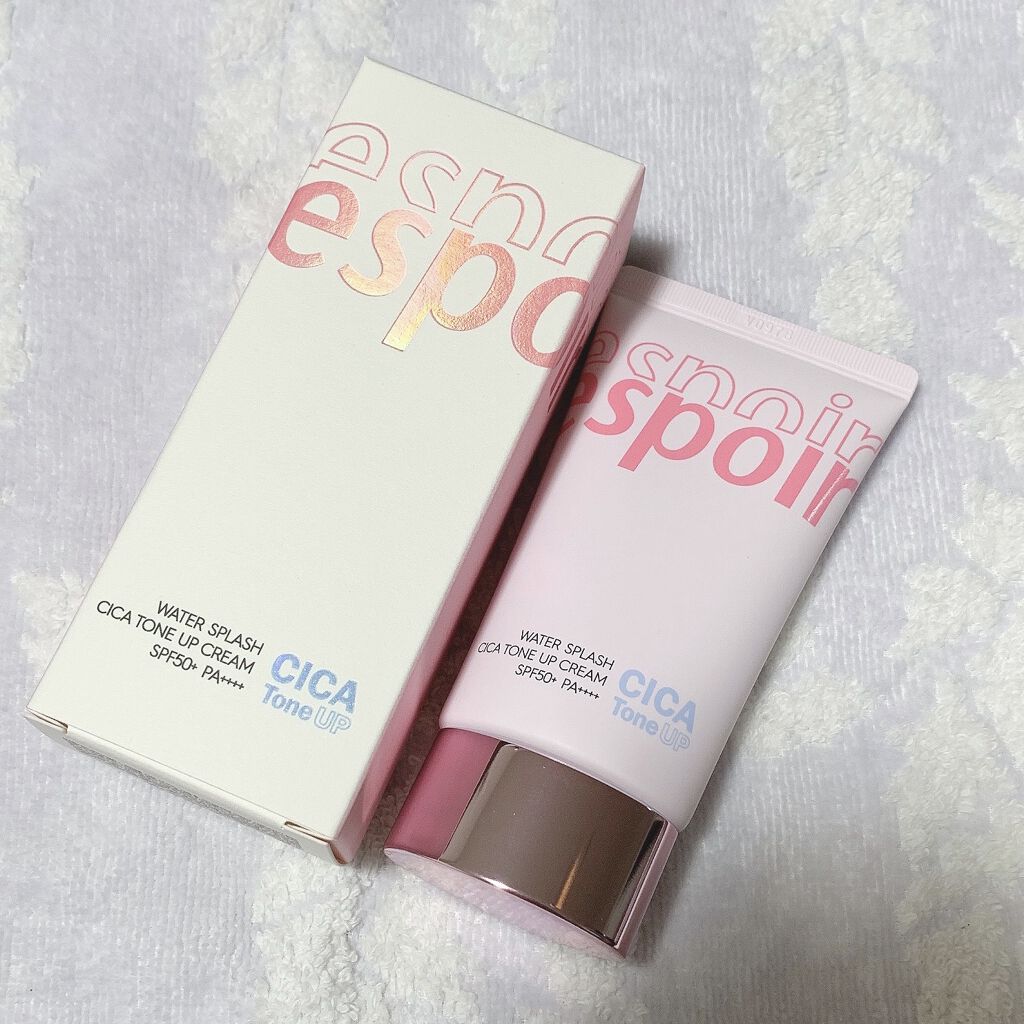 ウォータースプラッシュシカトーンアップクリーム/espoir/化粧下地を使ったクチコミ（1枚目）