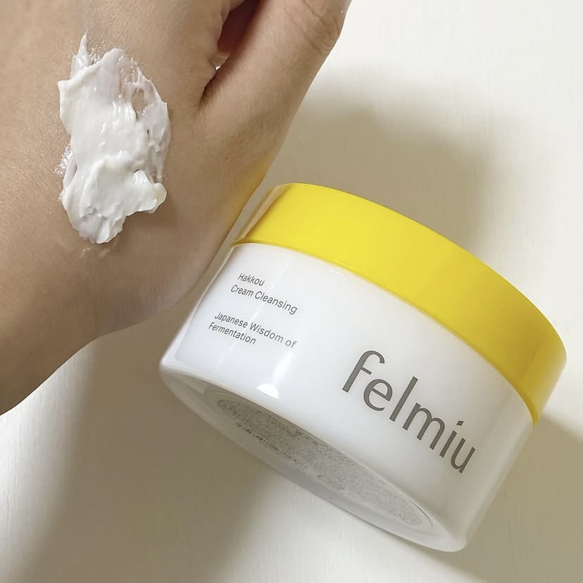 ハッコウクリームクレンジング キンモクセイの香り/felmiu/クレンジングクリームを使ったクチコミ（3枚目）