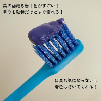 ホワイトパープル歯みがき ピーチフローラルミントの香り/EUTHYMOL/歯磨き粉を使ったクチコミ(3枚目)