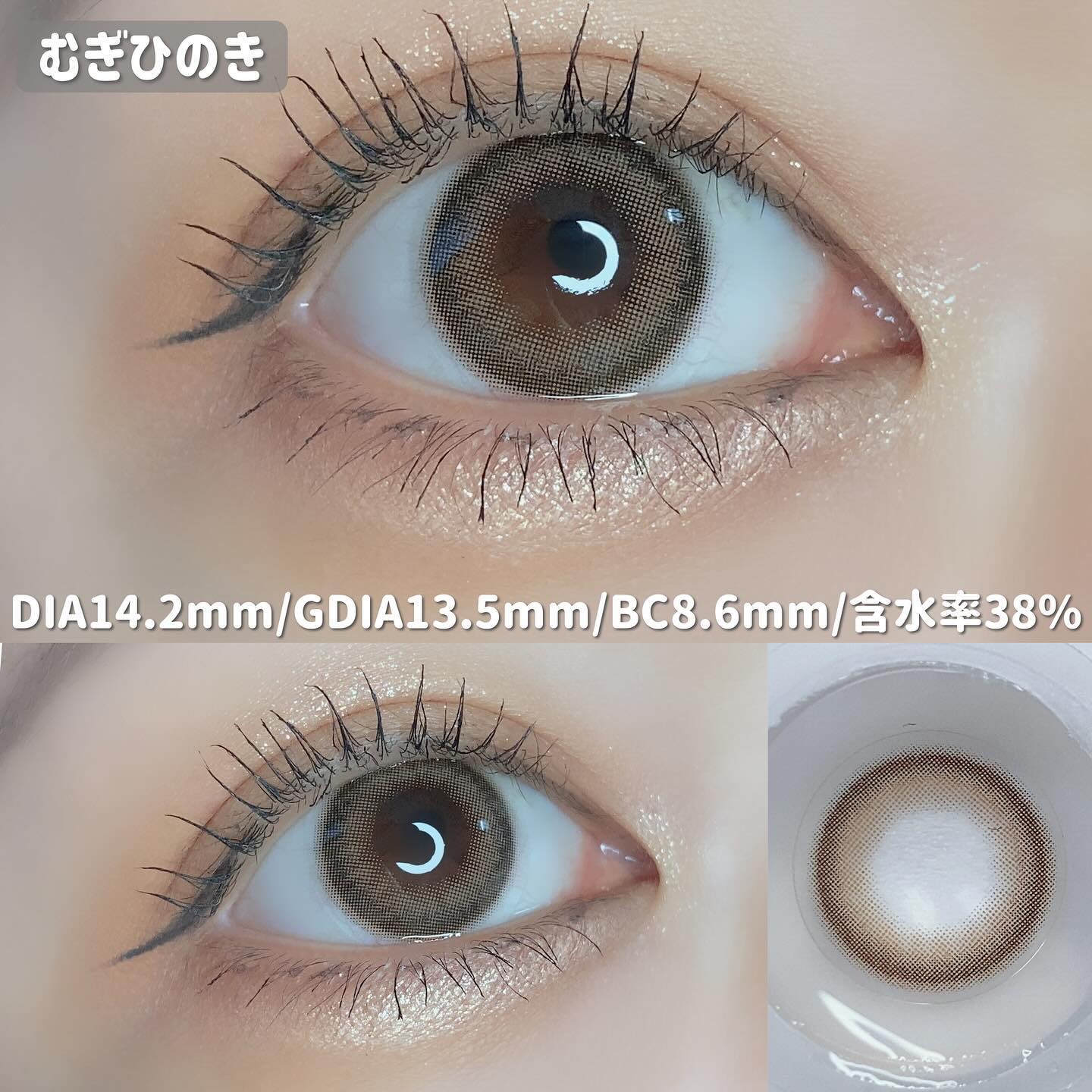 EDNA 1day むぎひのき/EDNA/ワンデー（１DAY）カラコンを使ったクチコミ（2枚目）