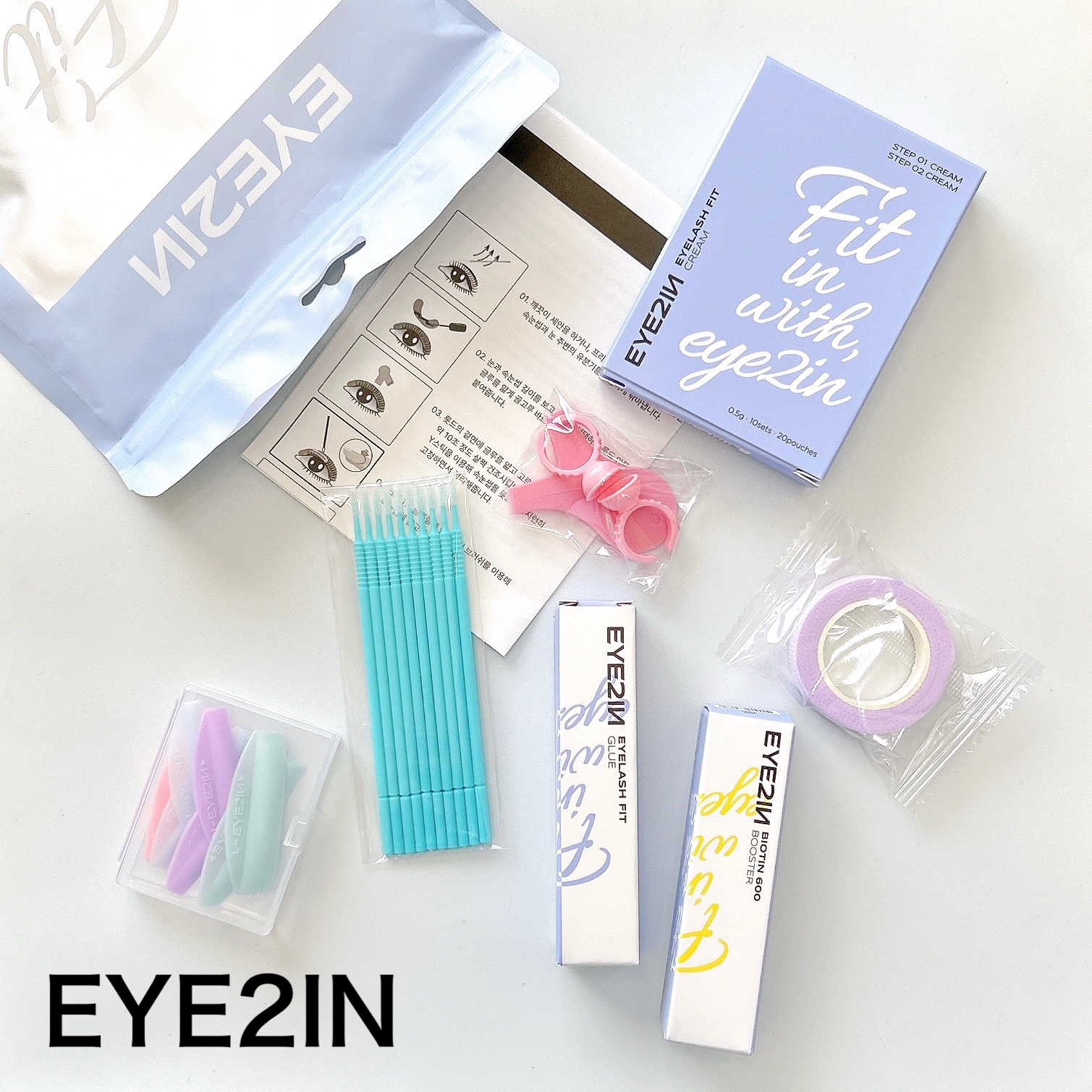 ビオチン600ブースター&セルフまつげパーマセット/EYE2IN/メイクアップキットを使ったクチコミ（1枚目）