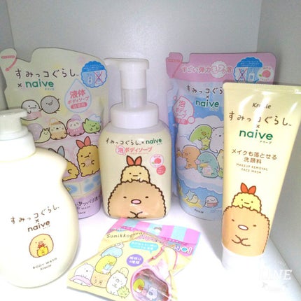 泡で出てくるボディソープ すみっコぐらし500mL/ナイーブ/ボディソープの画像