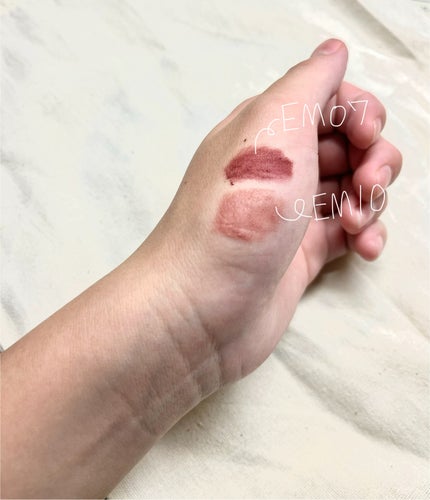 スーパーマットリップ&チークマッド/INTO U/口紅を使ったクチコミ(2枚目)