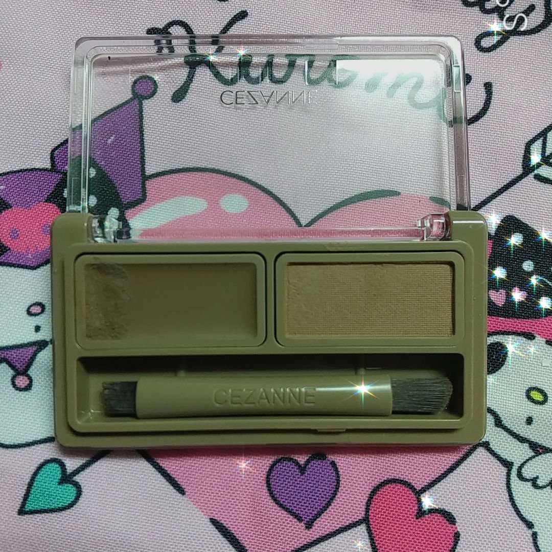 アイブロウワックス＆パウダー/CEZANNE/アイブロウを使ったクチコミ（2枚目）