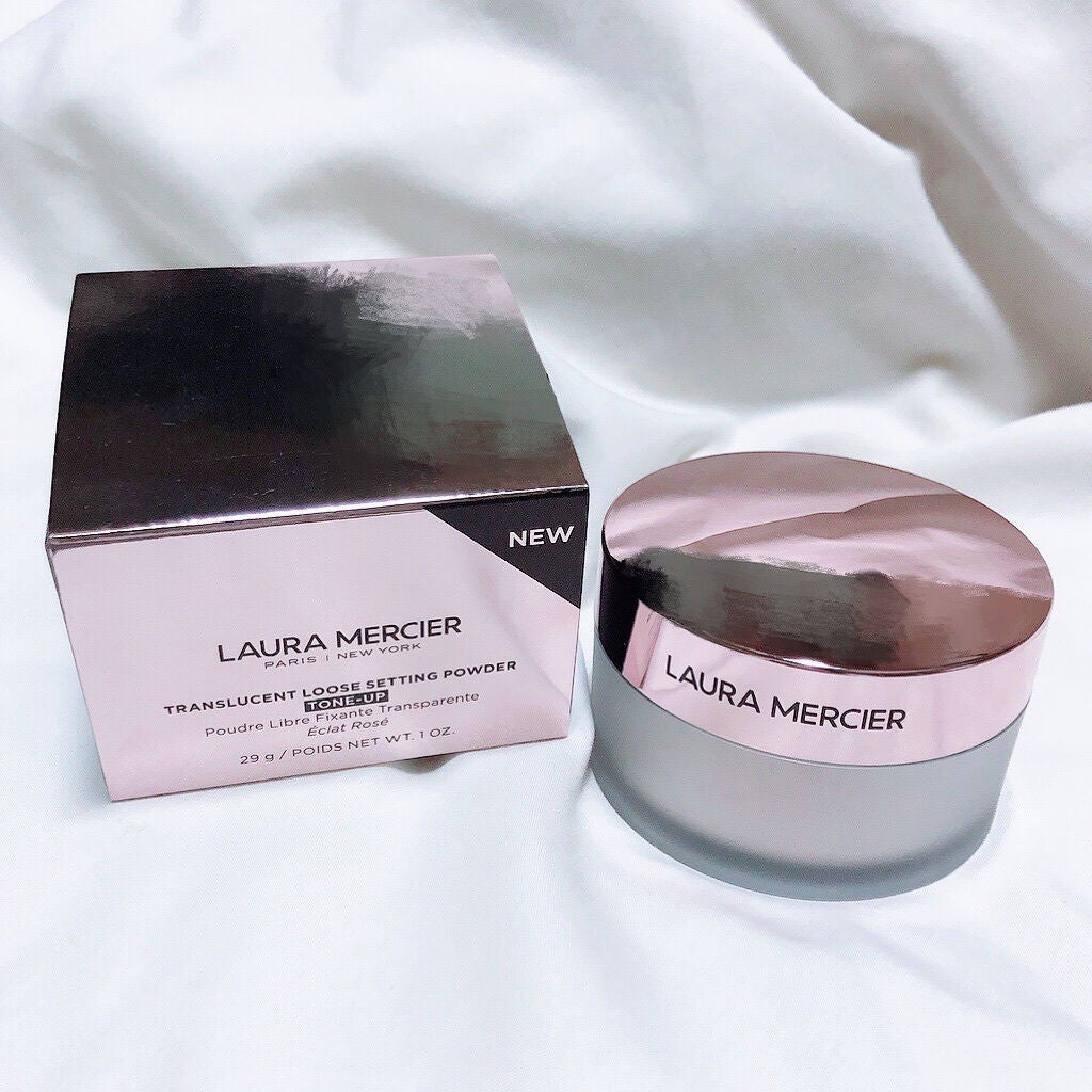 トランスルーセント ルース セッティング パウダー トーンアップ ローズ/ローラ メルシエ/ルースパウダーを使ったクチコミ(4枚目)