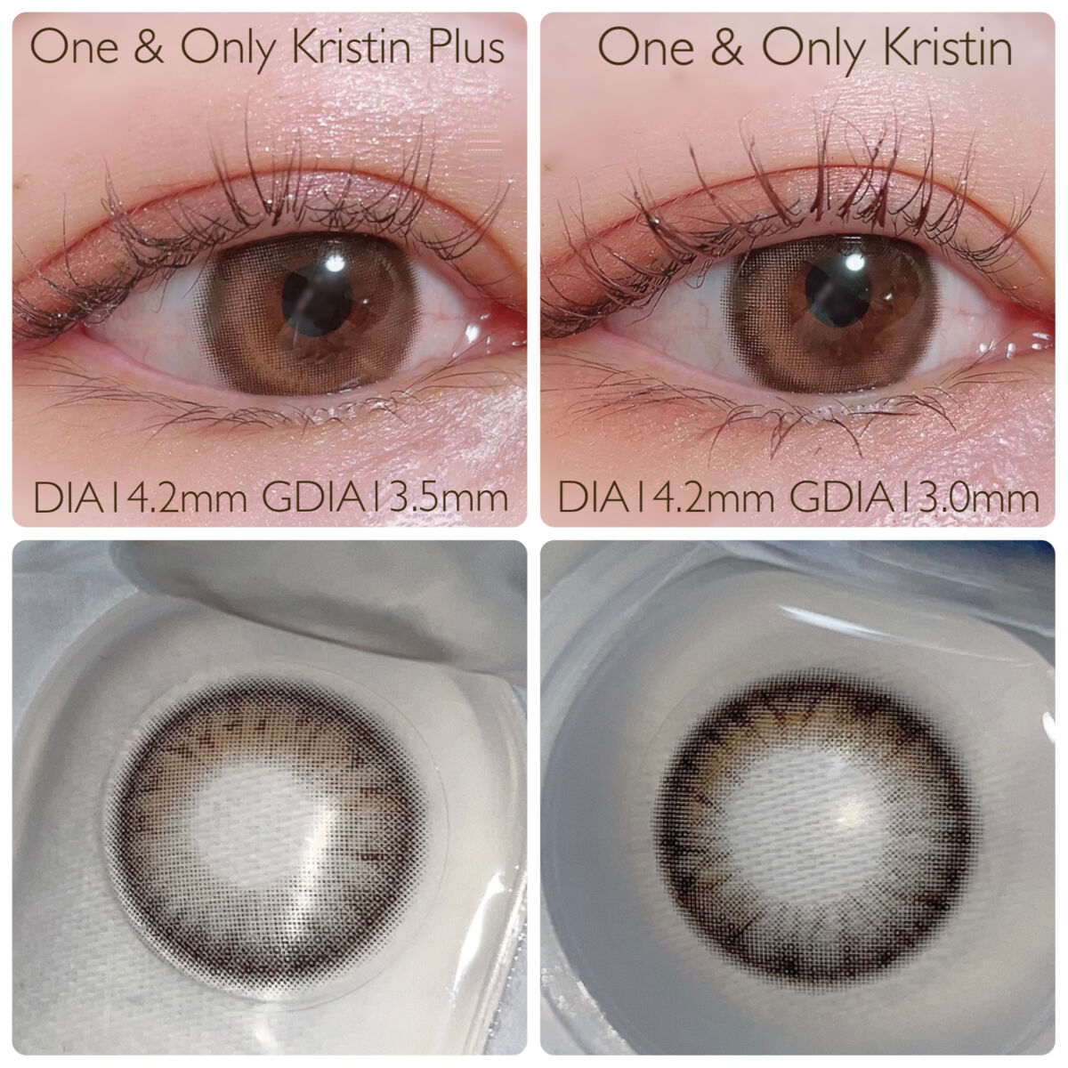 One & Only Kristin/Hapa kristin/カラーコンタクトレンズを使ったクチコミ（3枚目）