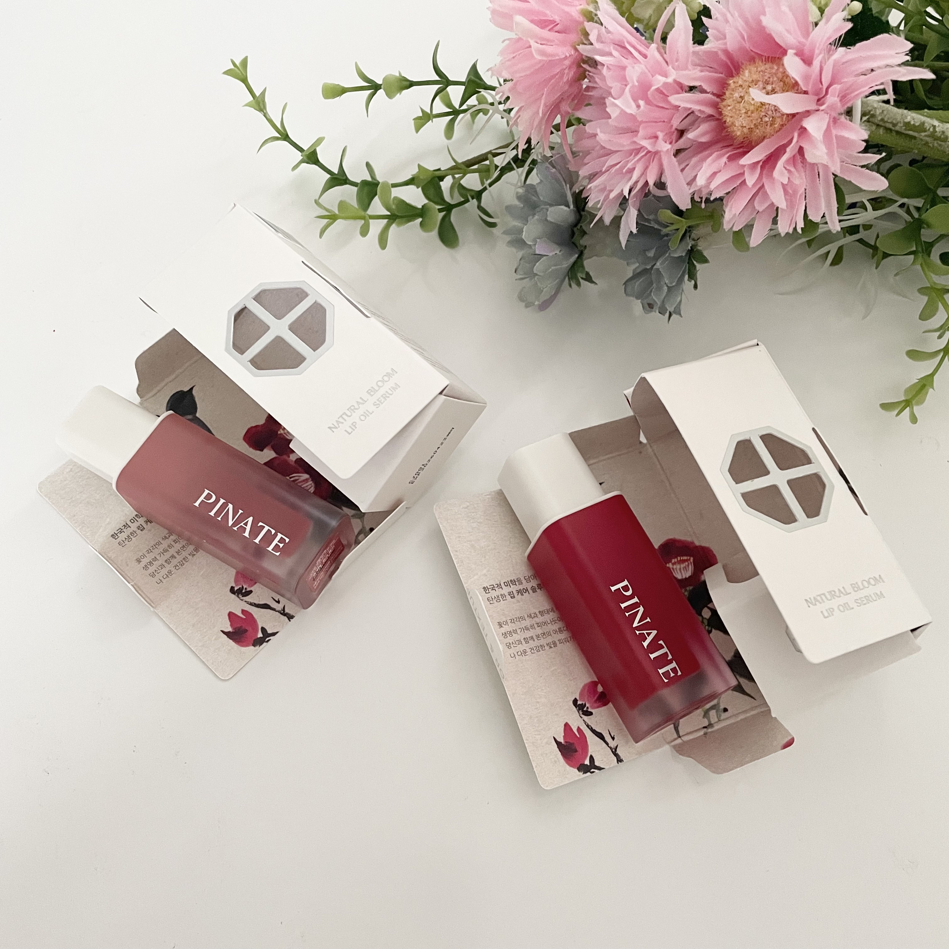 ナチュラルブルームリップオイルセラム 3色セット/PINATE/リップグロスを使ったクチコミ（1枚目）