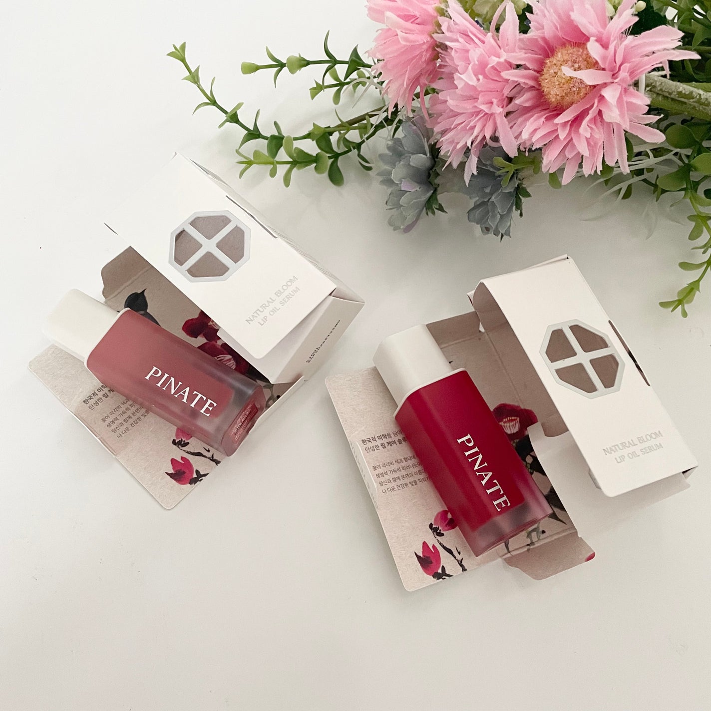 ナチュラルブルームリップオイルセラム 3色セット/PINATE/リップグロスを使ったクチコミ(1枚目)