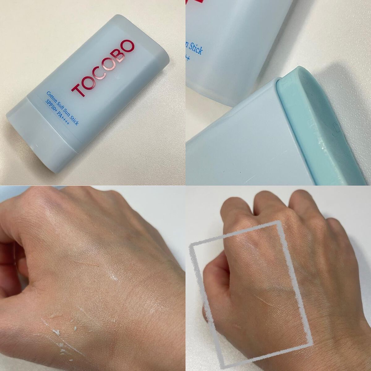 コットンソフトサンスティック/TOCOBO/日焼け止めスティックを使ったクチコミ（3枚目）