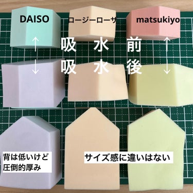 matsukiyo メイクアップスポンジ ハウス型/matsukiyo/パフ・スポンジを使ったクチコミ（3枚目）