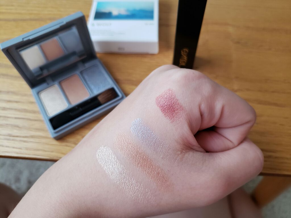 スリーサムデザイニングアイカラー/N organic/アイシャドウパレットを使ったクチコミ(1枚目)