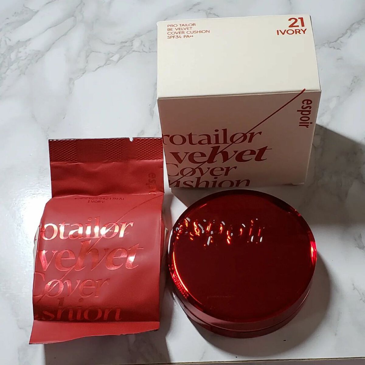プロテーラービーベルベットカバークッション/espoir/クッションファンデーションを使ったクチコミ（1枚目）
