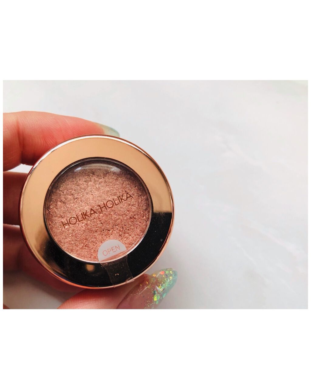 ホイルショックシャドウ/HOLIKA HOLIKA/単色アイシャドウを使ったクチコミ（1枚目）