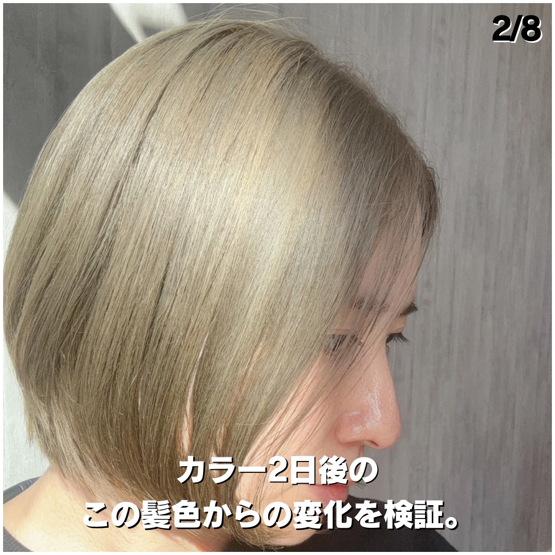 アレスカラー シルバーシャンプー/シルバートリートメント/アレスカラー/市販シャンプーを使ったクチコミ（2枚目）