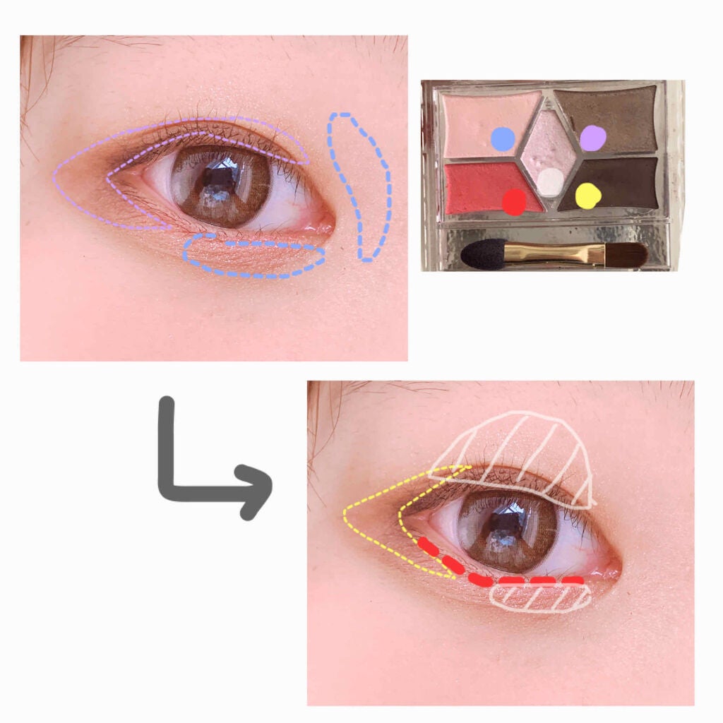 【旧品】パーフェクトスタイリストアイズ/キャンメイク/アイシャドウパレットを使ったクチコミ(2枚目)