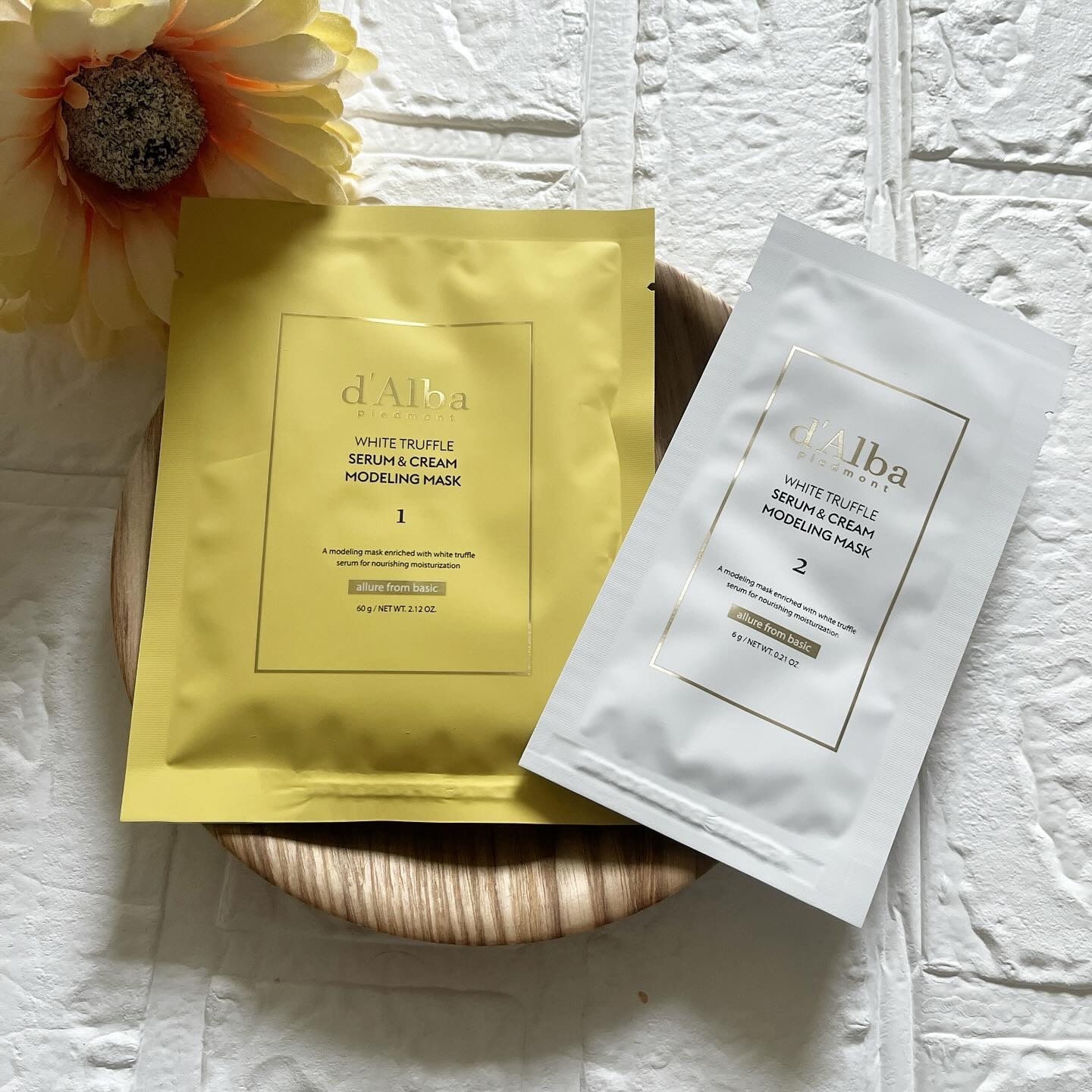 WHITE TRUFFLE SERUM & CREAM MODELING MASK/ダルバ/その他スキンケアを使ったクチコミ（2枚目）