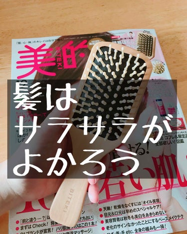 サラサラ髪で清潔感をたたき出せ！！！

◇美的(12月号)
◇パドルブラシ
◇690円

このパドルブラシを使って一週間

・フェイスラインがすっきり
・顔がワントーン明るくなる
・髪がまとまる

など