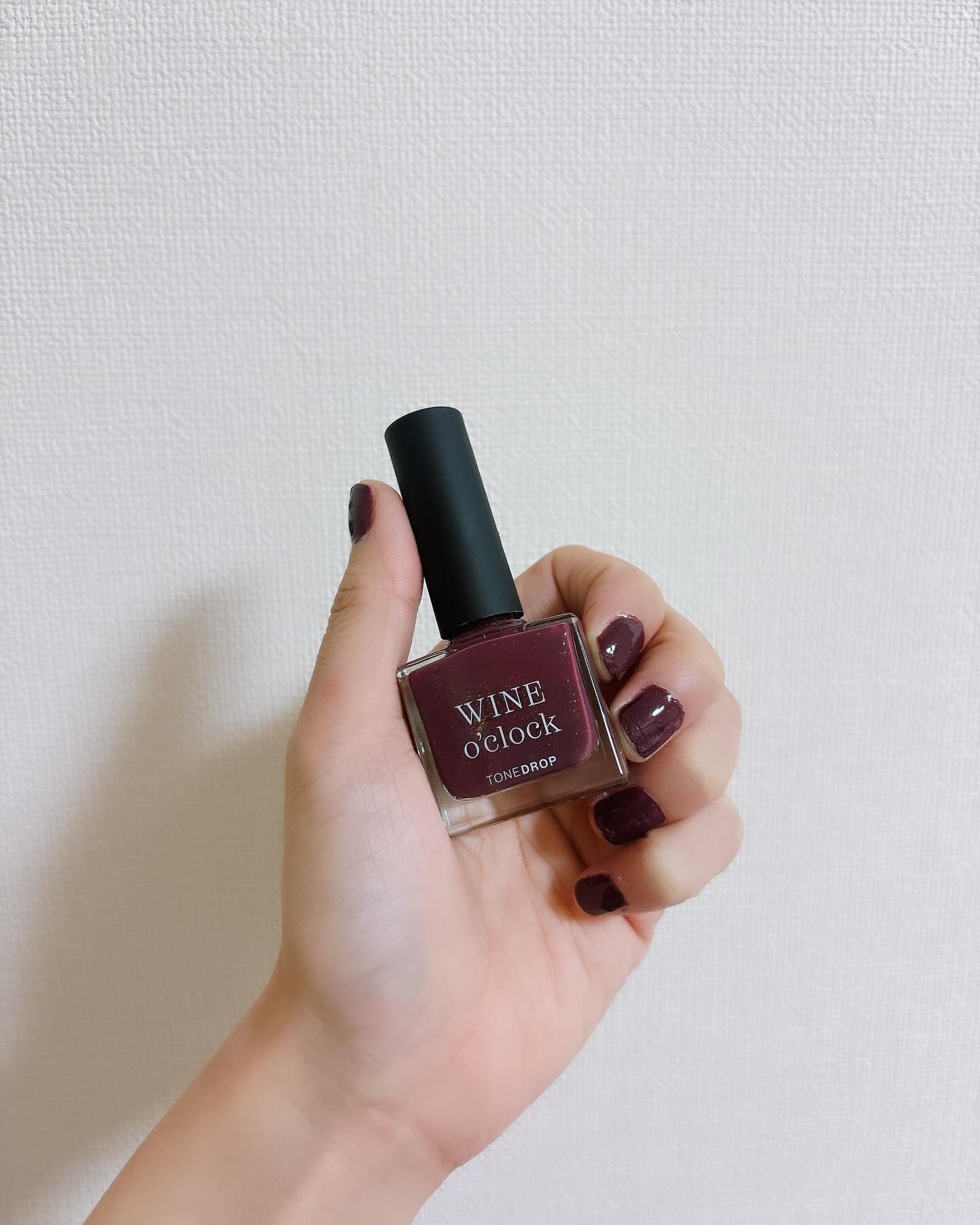 TONE DROP ネイルポリッシュ 031 WineO’clock/D-UP/マニキュアを使ったクチコミ（1枚目）