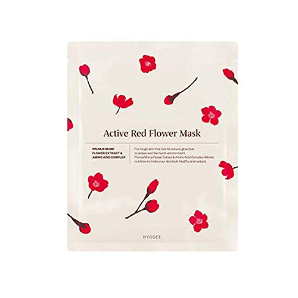 HYGGEE Active Red Flower Mask HYGGEE