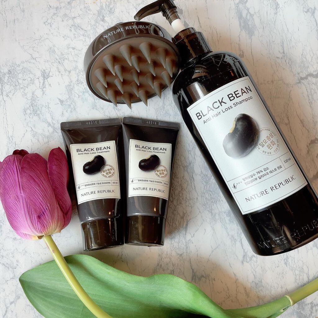 ブラックビーン ヘアシャンプー/ネイチャーリパブリック/市販シャンプーを使ったクチコミ(1枚目)