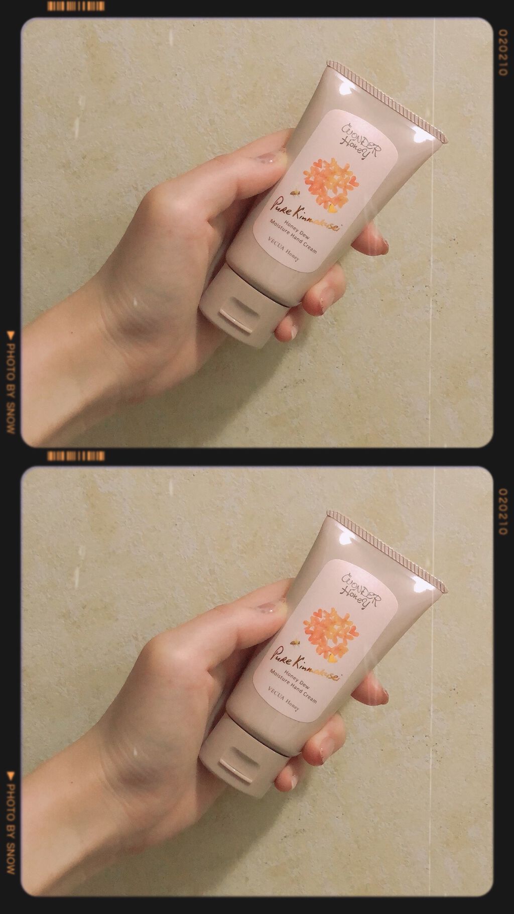 ワンダーハニー とろとろハンドクリーム ピュアキンモクセイ/VECUA Honey/ハンドクリームを使ったクチコミ（2枚目）
