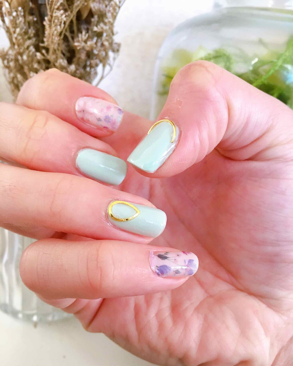 しずくネイルシール/キャンドゥ/ネイルシールを使ったクチコミ(1枚目)