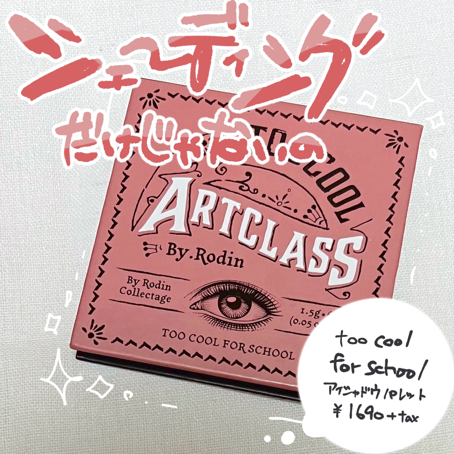 ARTCLASS By Rodin Collectage Eyeshadow Pallet/too cool for school/アイシャドウパレットを使ったクチコミ（1枚目）