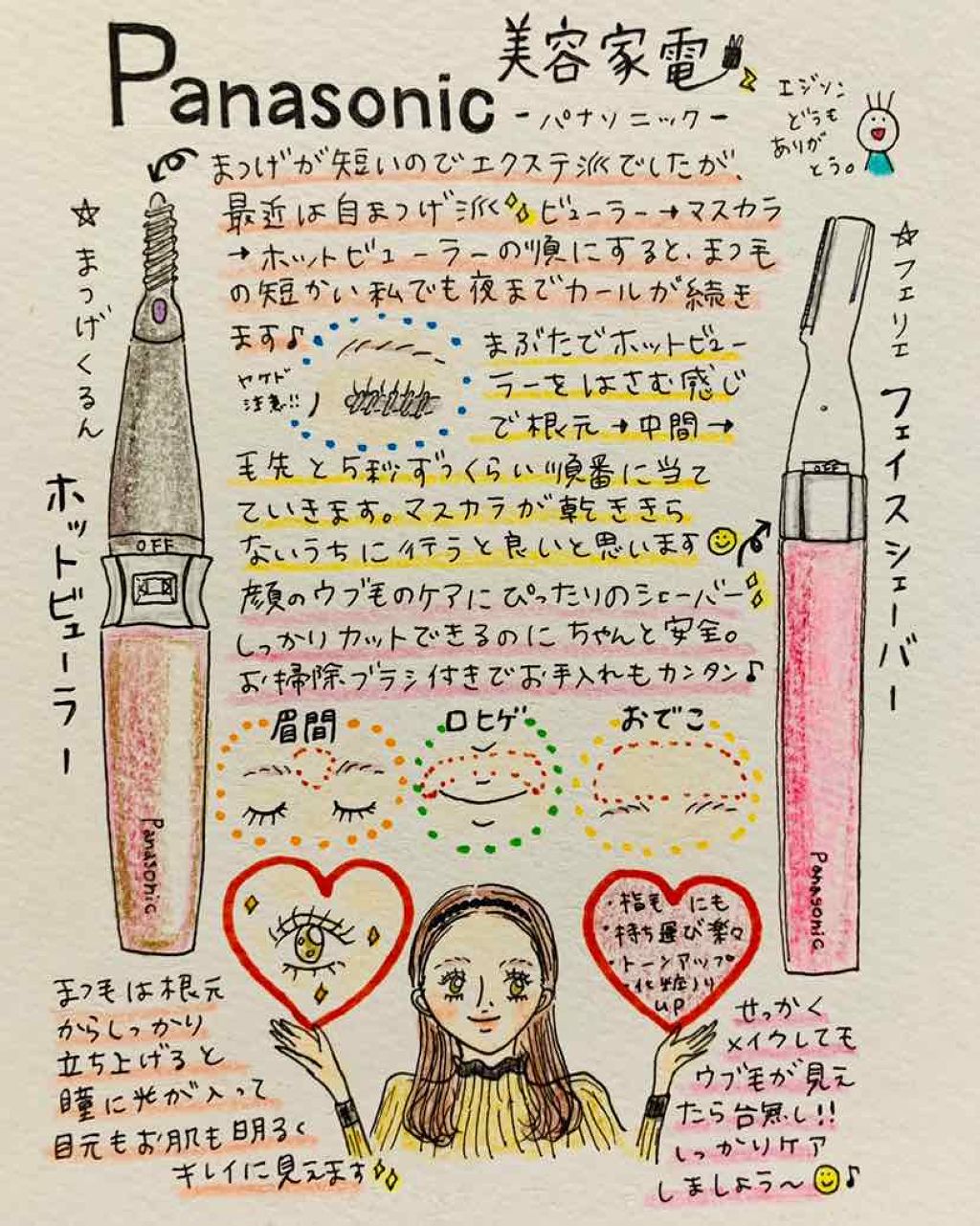 まつげくるん 回転コーム EH-SE60/Panasonic/ホットビューラーを使ったクチコミ（1枚目）