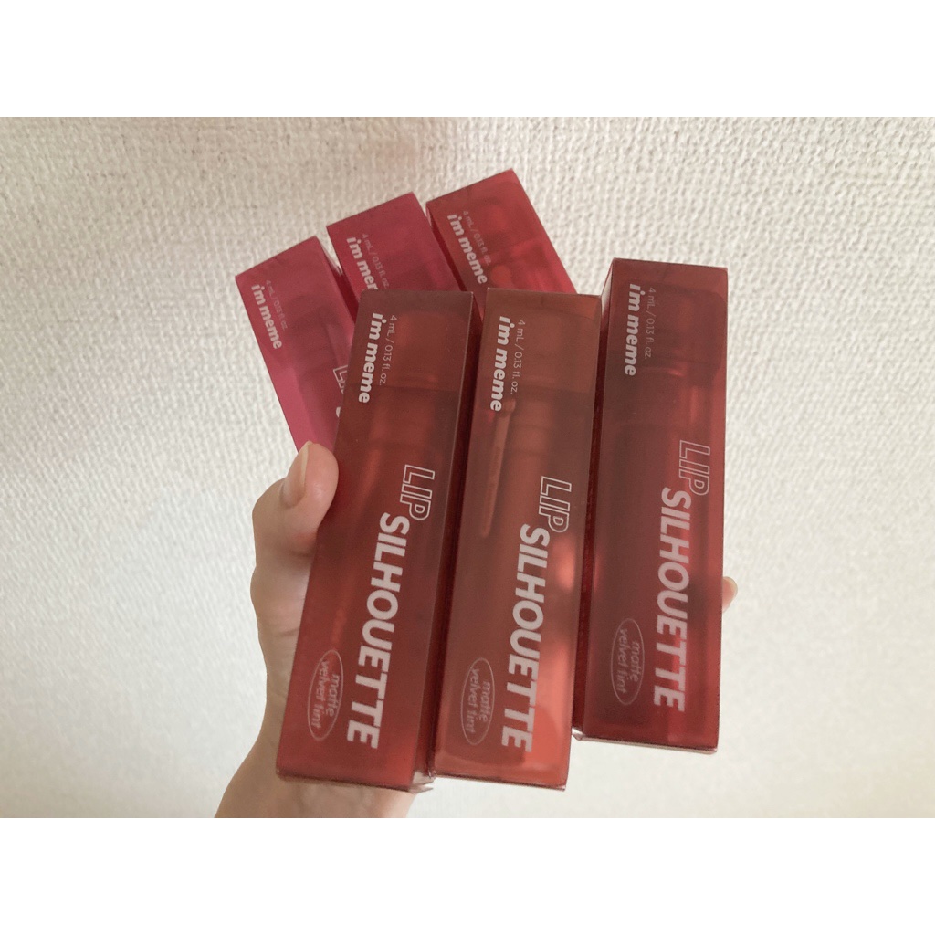 リップシルエットマットベルベットティント/i’m meme/リップティントを使ったクチコミ（1枚目）