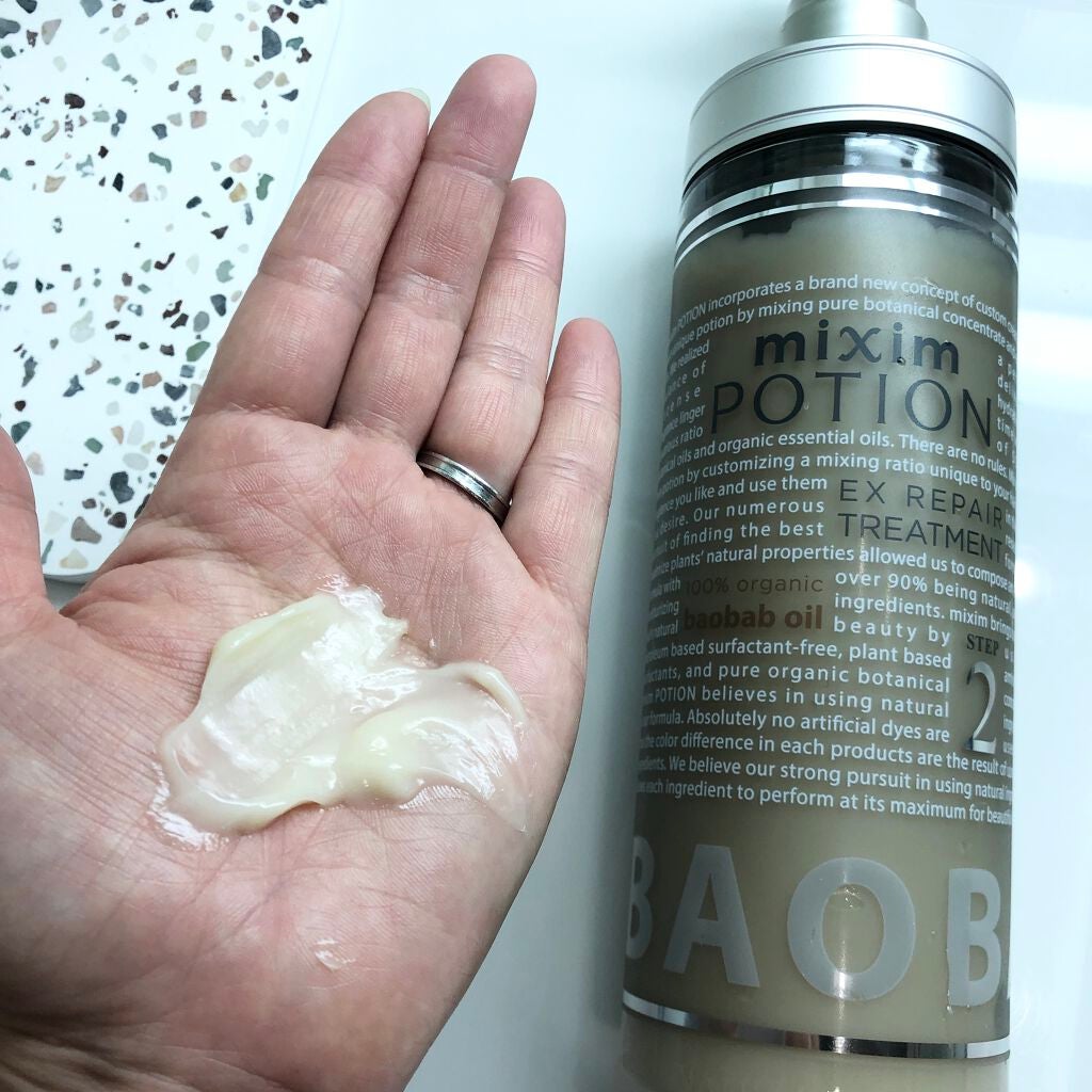 リペアシャンプー/ヘアトリートメント/mixim POTION/シャンプー・コンディショナーを使ったクチコミ(4枚目)