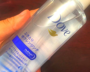 Doveの水クレンジングです！
地元でセールだったので買ってみましたが、今までの水クレンジングの中では1番落ちやすく感じました👌

ウォータープルーフのマスカラも普通に落ちました！

今日ドラッグストア