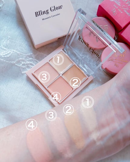ミックスマッチコンシーラー/BLING GLOW/パレットコンシーラーを使ったクチコミ(4枚目)