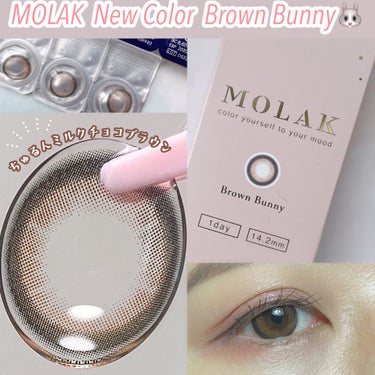 MOLAK ( モラク )から新色登場♡

宮脇咲良さんプロデュースの大人気カラコン✨

2024.3.15に発売されたばかりの新色は
Brown Bunny🤎

DIA: 14.2mm
BC: 8.6