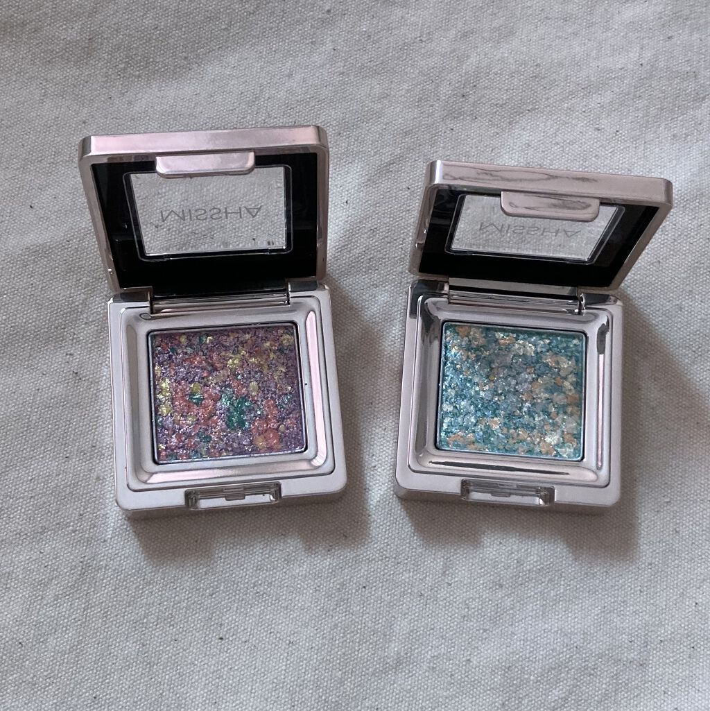 グリッタープリズム シャドウ/MISSHA/グリッターを使ったクチコミ（2枚目）