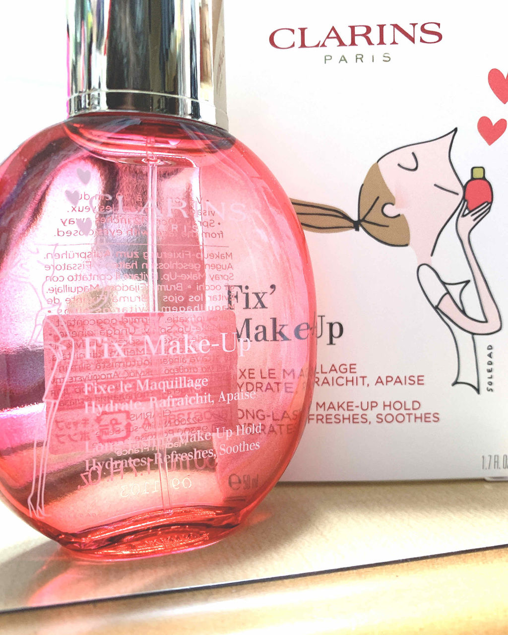 フィックス メイクアップ/CLARINS/ミスト状化粧水を使ったクチコミ（1枚目）