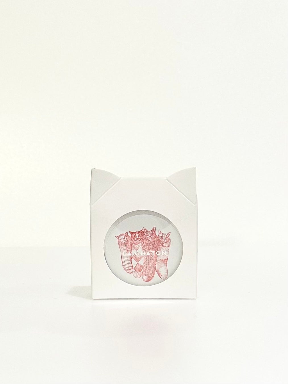 ふわふわバーム 4匹の靴下猫（レッド）