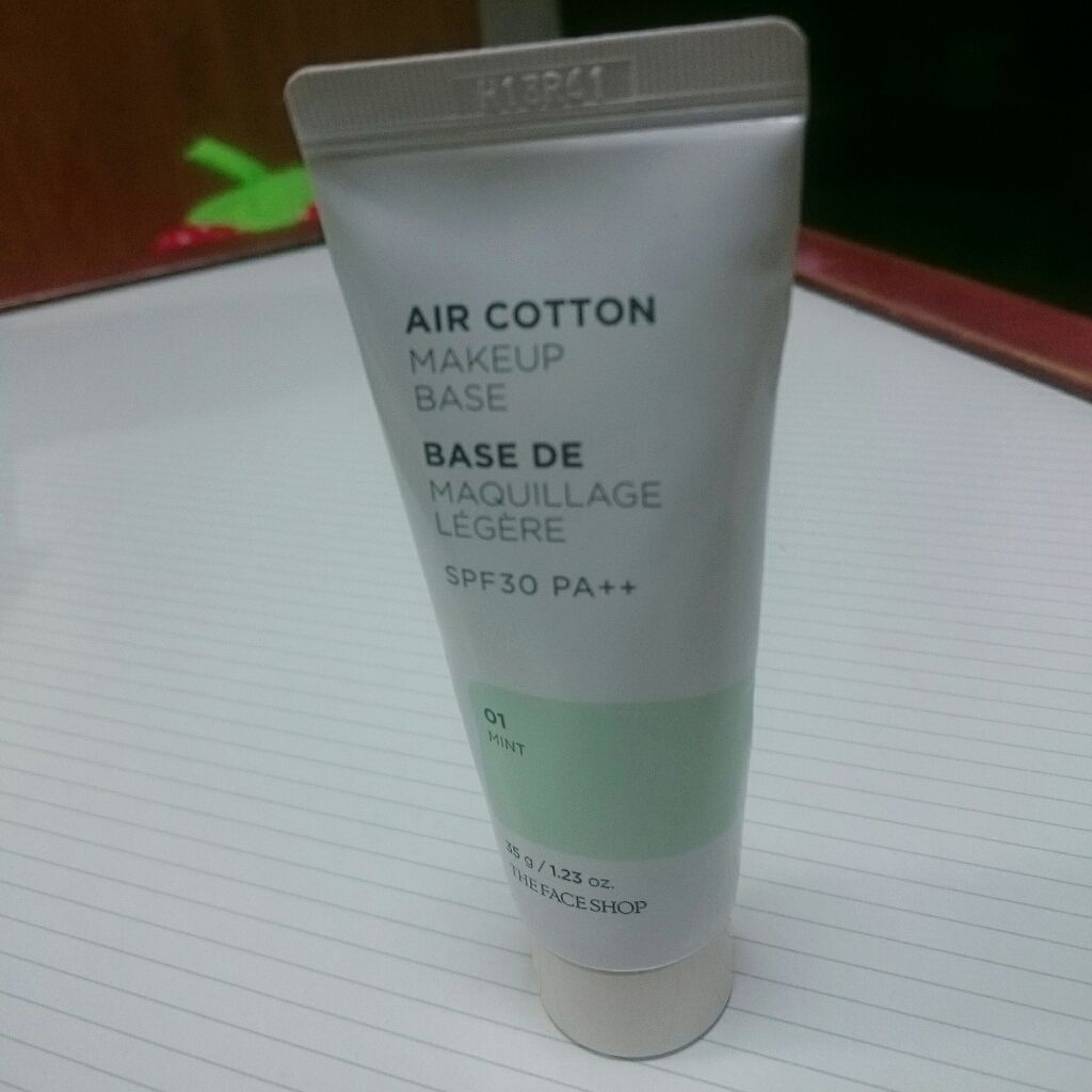 エアコットンメイクアップべース /THE FACE SHOP/化粧下地を使ったクチコミ（1枚目）