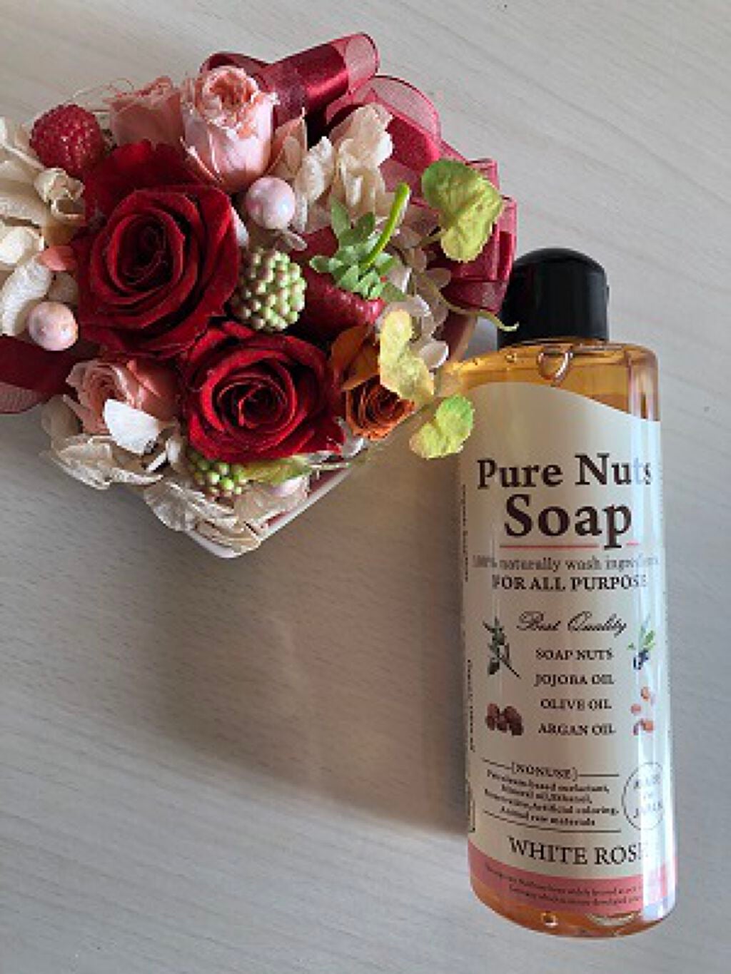 ピュアナッツソープ ホワイトローズの香り/ナチュラセラ/洗顔フォームを使ったクチコミ(1枚目)