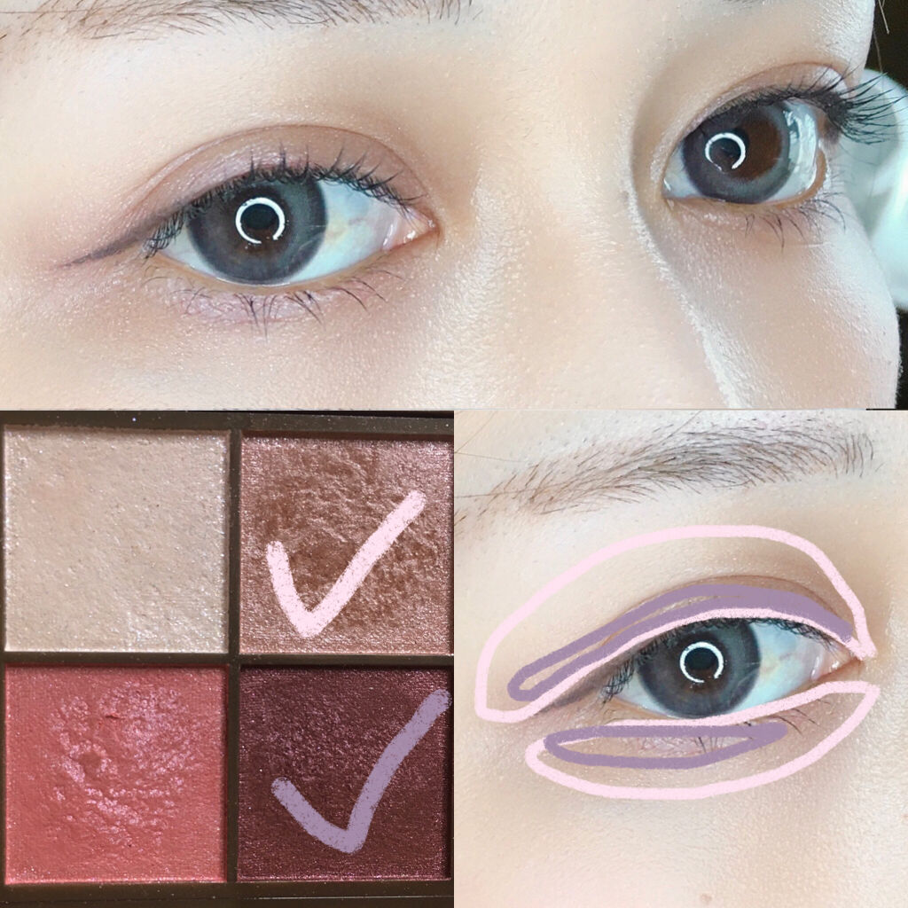 ニュアンスオンアイシャドウ/CEZANNE/アイシャドウパレットを使ったクチコミ（3枚目）