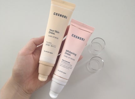 ホワイトニングドレストーンアップクリーム/COSNORI/化粧下地を使ったクチコミ(4枚目)