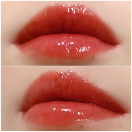 グラスティングウォーターティント 08 ローズ ストリーム/rom&nd/リップティントを使ったクチコミ(3枚目)